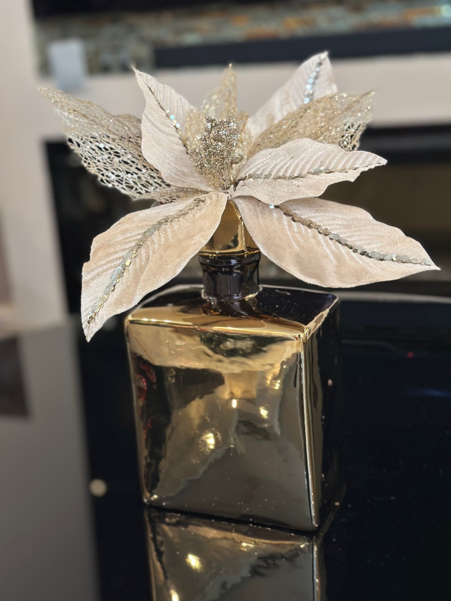 Goldline-Parfüm Vase gold-schwarz