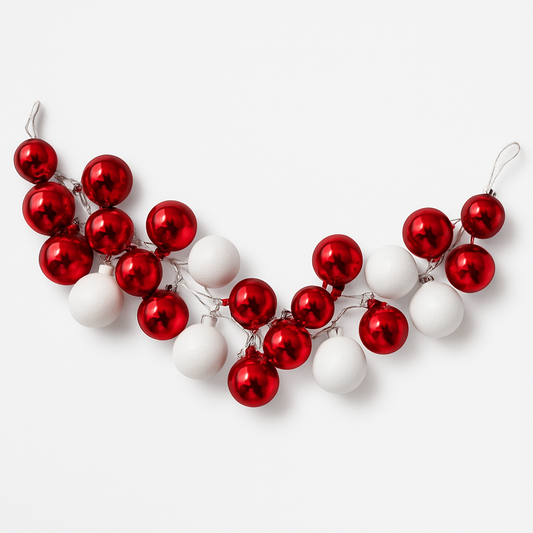 Goldline- Weihnachts Candy Girlande mit 55 Kugeln 180cm