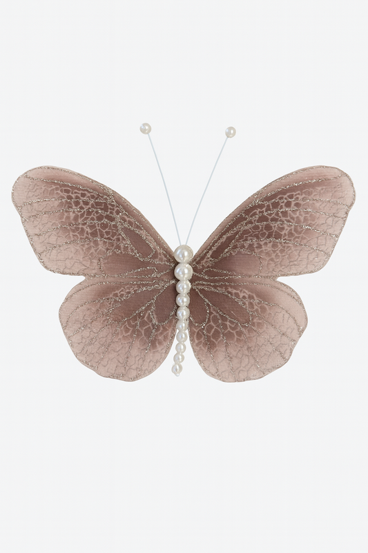 Goldline Deko Schmetterling auf Clip 18cm in 3 Farbvarianten