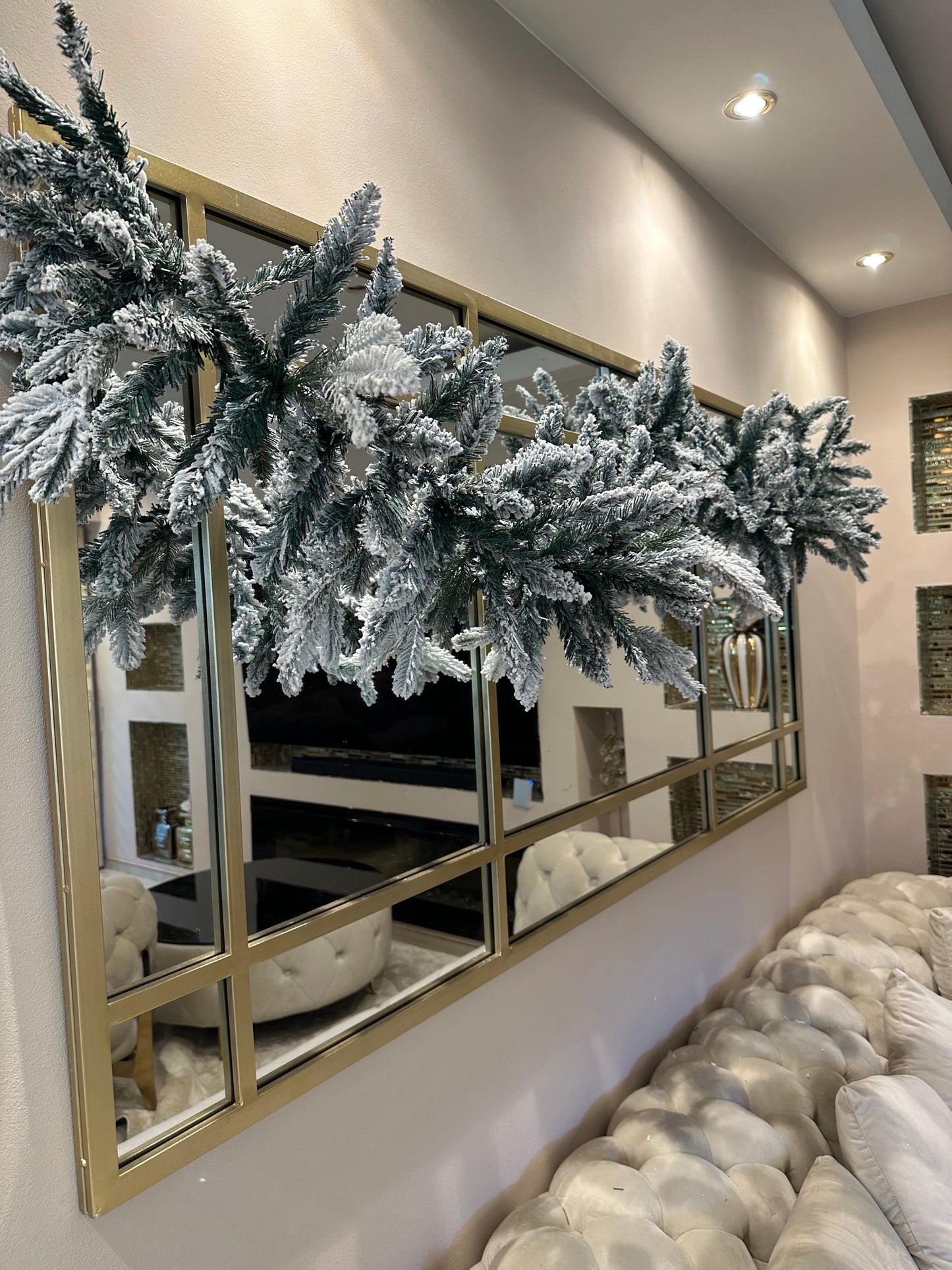 Goldline Weihnachts-Tannengirlande mit Schnee 200cm