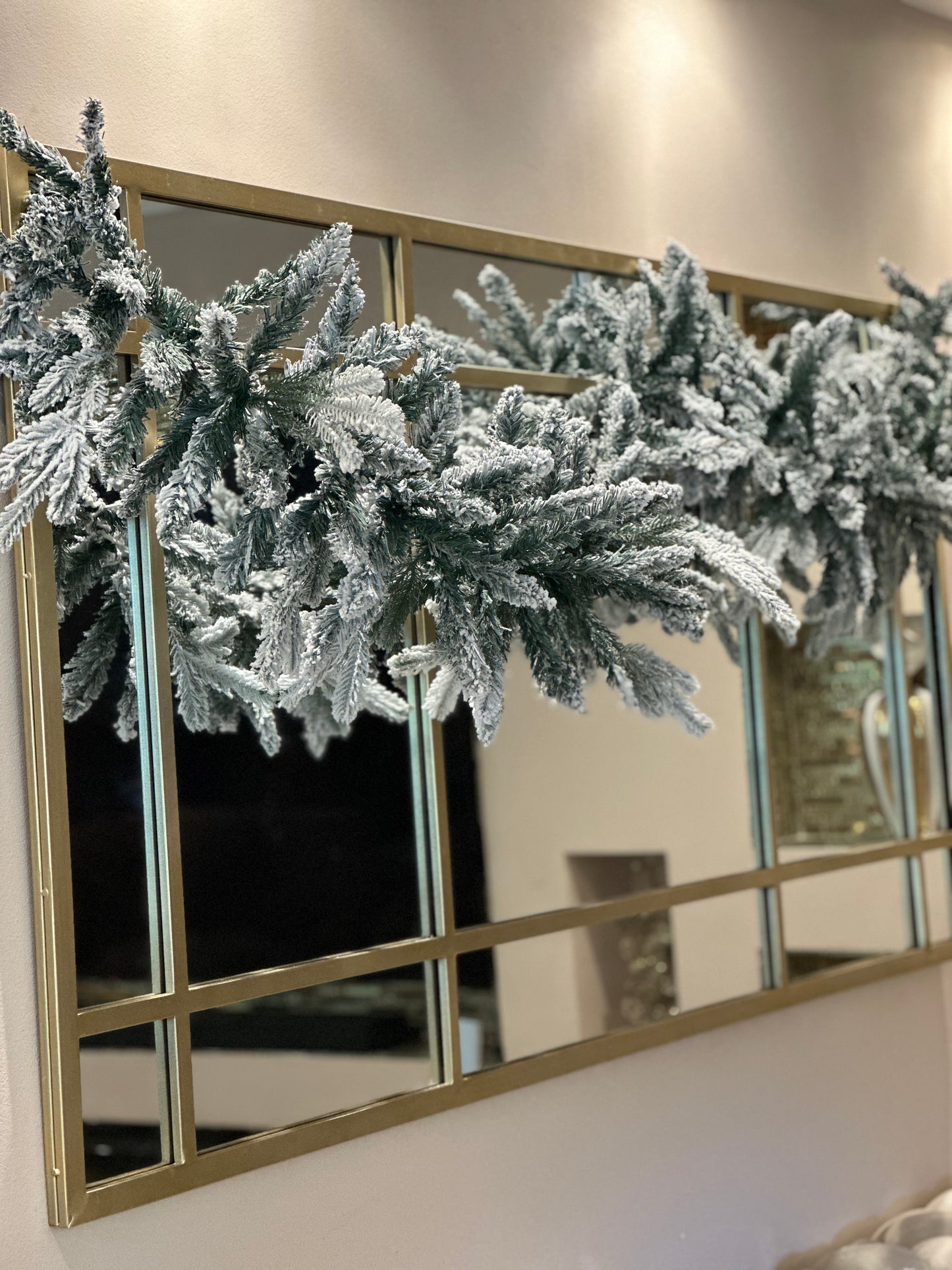 Goldline Weihnachts-Tannengirlande mit Schnee 200cm