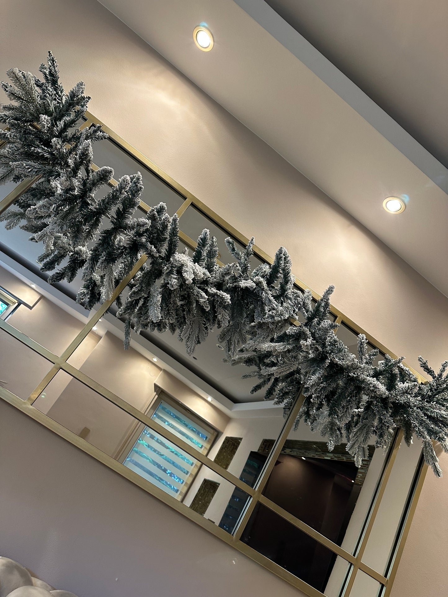 Goldline Weihnachts-Tannengirlande mit Schnee 200cm