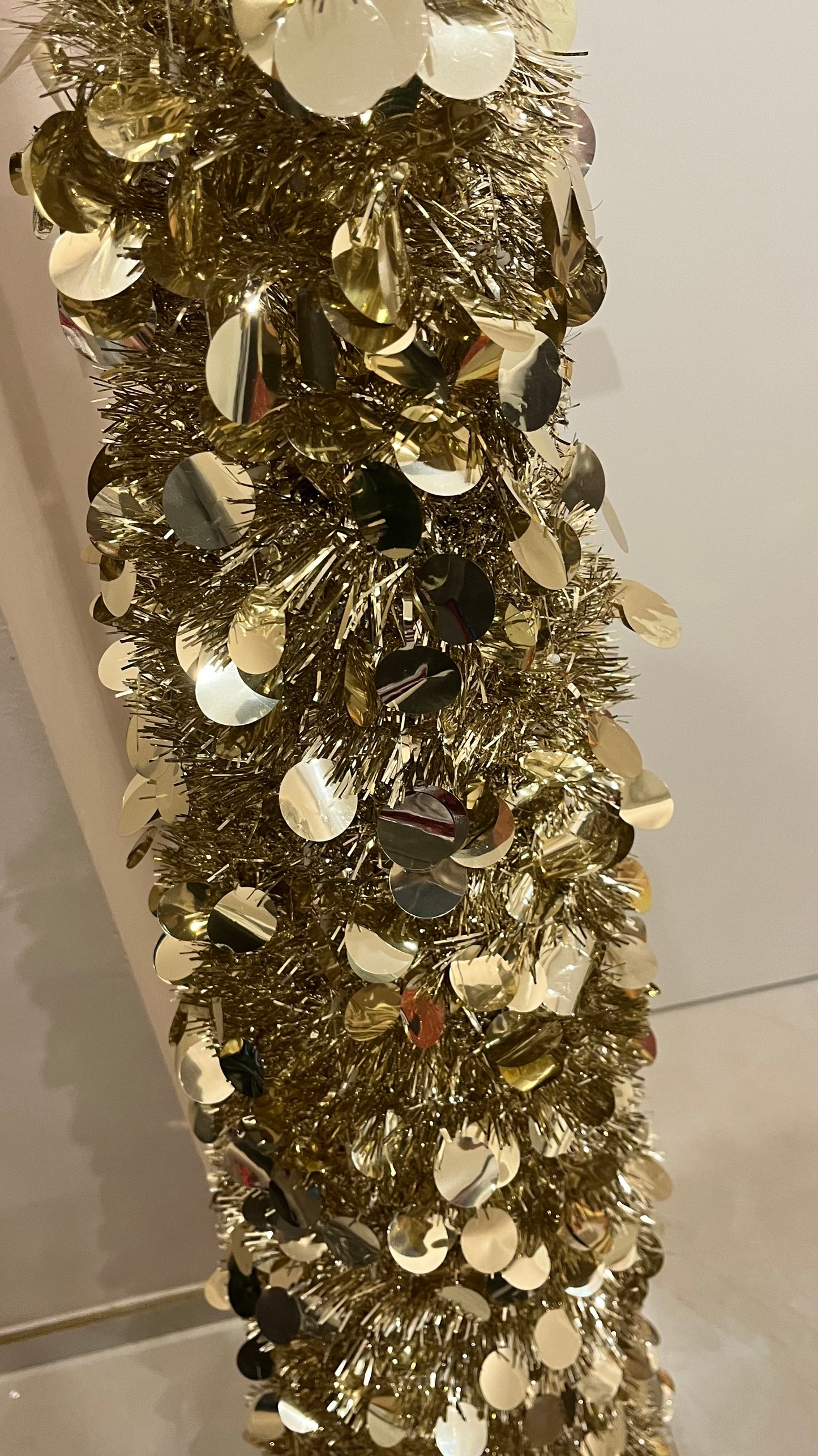 Goldline- Glitzer Baum in Gold  150 cm