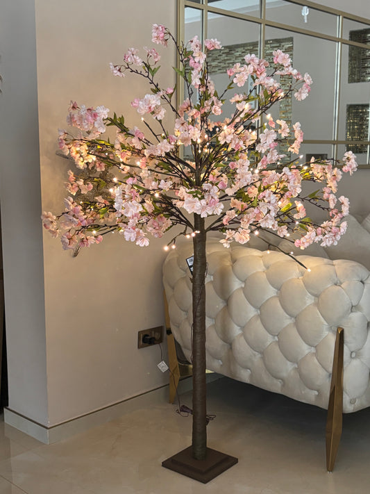 Goldline-Kirschblütenbaum LED 70x70x150cm rosa