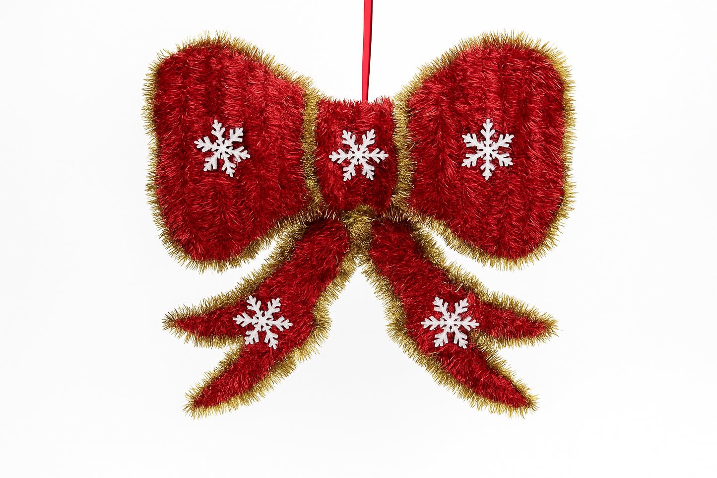 Goldline- Weihnachts Schleifen Anhänger groß 28cm x 27cm x 1cm in 2 Farben