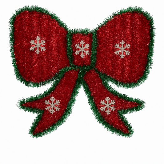 Goldline- Weihnachts Schleifen Anhänger groß 28cm x 27cm x 1cm in 2 Farben