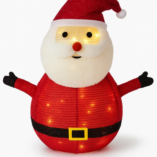 Goldline- Weihnachtsmann mit Beleuchtung 30 LED 68cm rot-weiß Indoor & Outdoor
