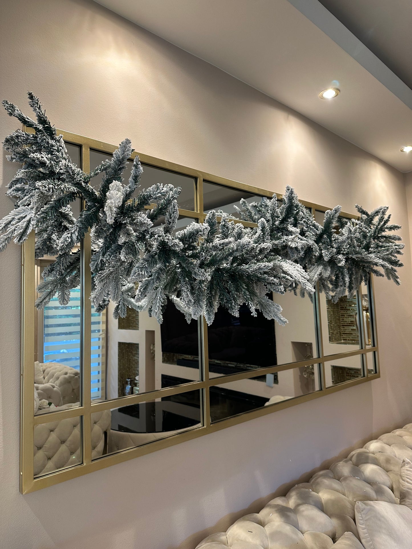 Goldline Weihnachts-Tannengirlande mit Schnee 200cm
