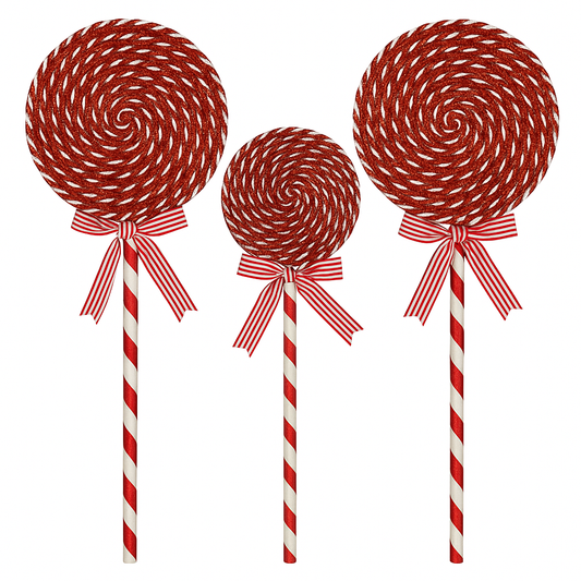 Goldline- Weihnachts Candy Lolli Glitzer Rot-Weiß S,M,L